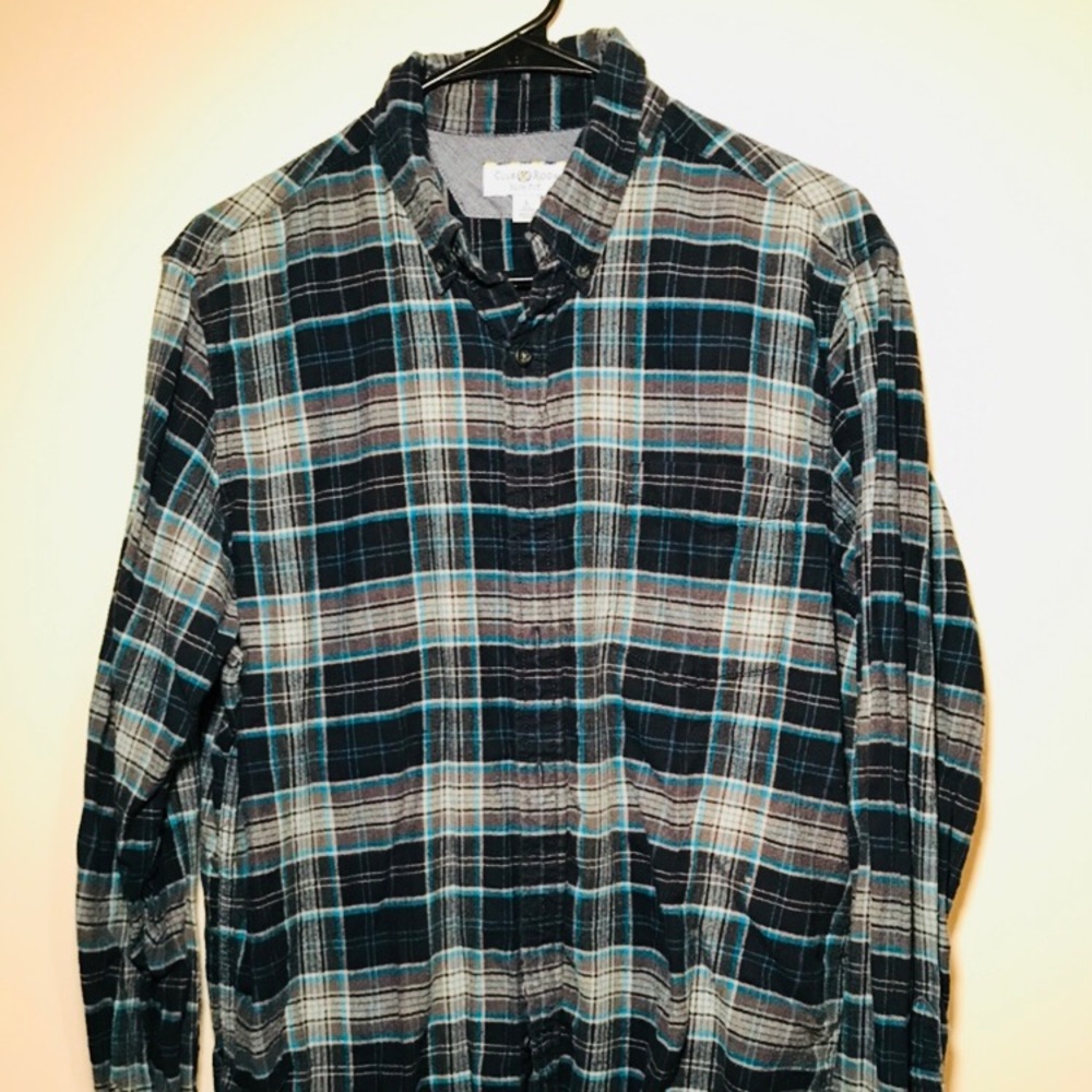 Club Room Slim Fit Long Sleeve Plaid